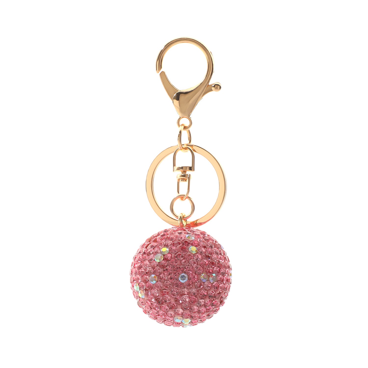 Wholesale Korean Style Crystal Ball Rhinestone Car Keychain Women Fashion Bag Charm Gift