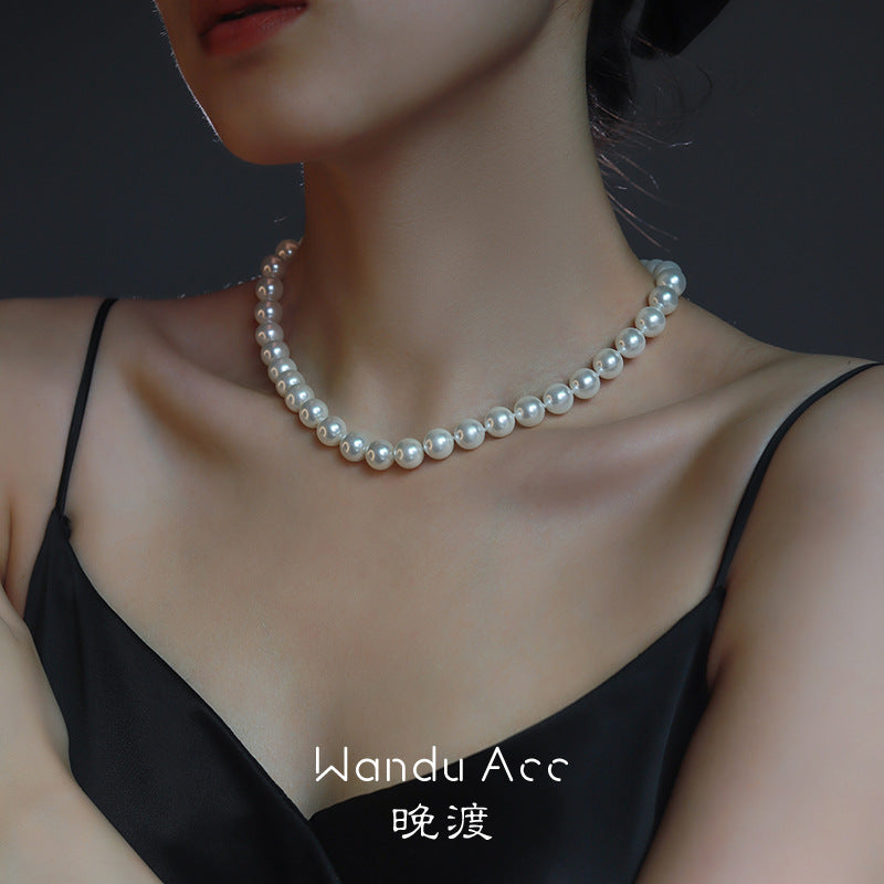 Wholesale Mother of Shellfish Big Pearl Necklace