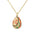 Wholesale 18K Real Gold Copper Zircon Easter Egg Necklace