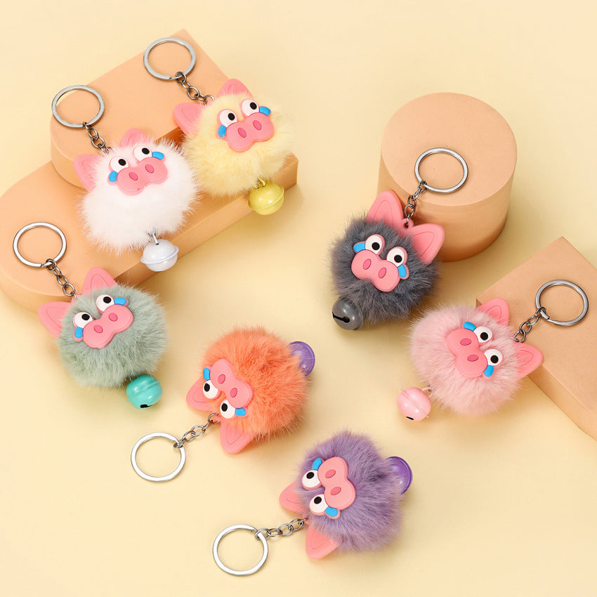Wholesale Plush cute piggy keychain