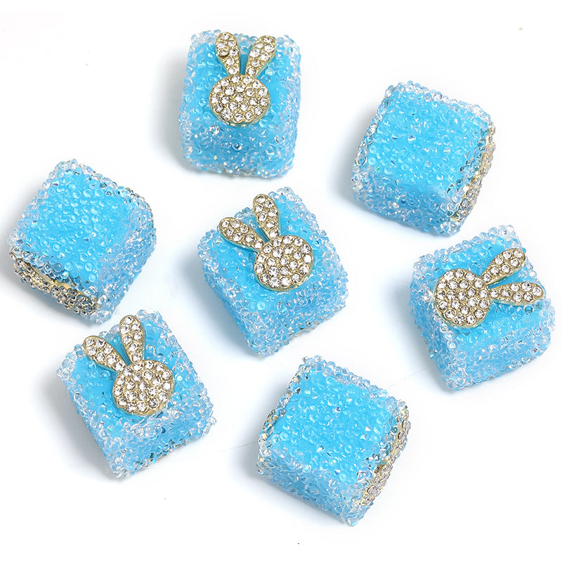Wholesale of 5pcs Water Diamond Sugar Beads Butterfly Five Pointed Star Square Diamond Ball Beads ACC-BDS-BLG009