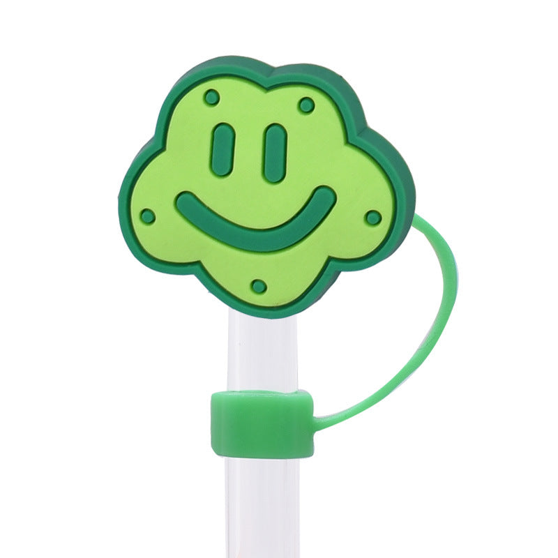 Wholesale Random 100pcs Cute food straw cover Straw Tube Cap