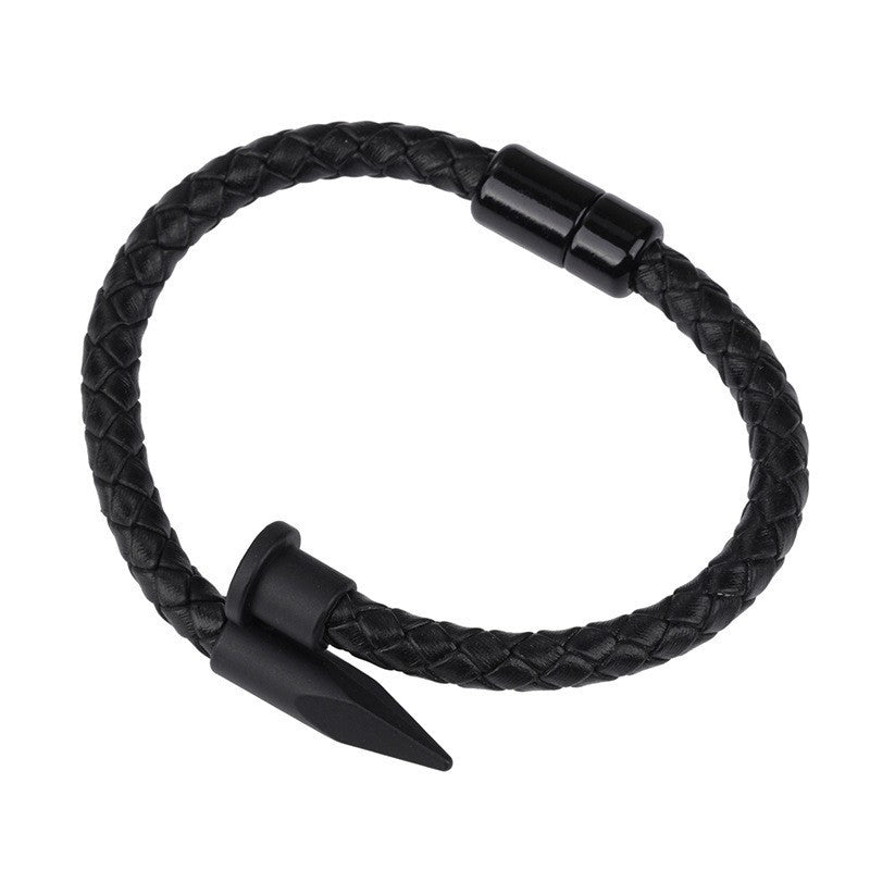 Wholesale Alloy Rivet Men's Bracelet Punk PU Leather Bracelets ACC-BT-Yima012