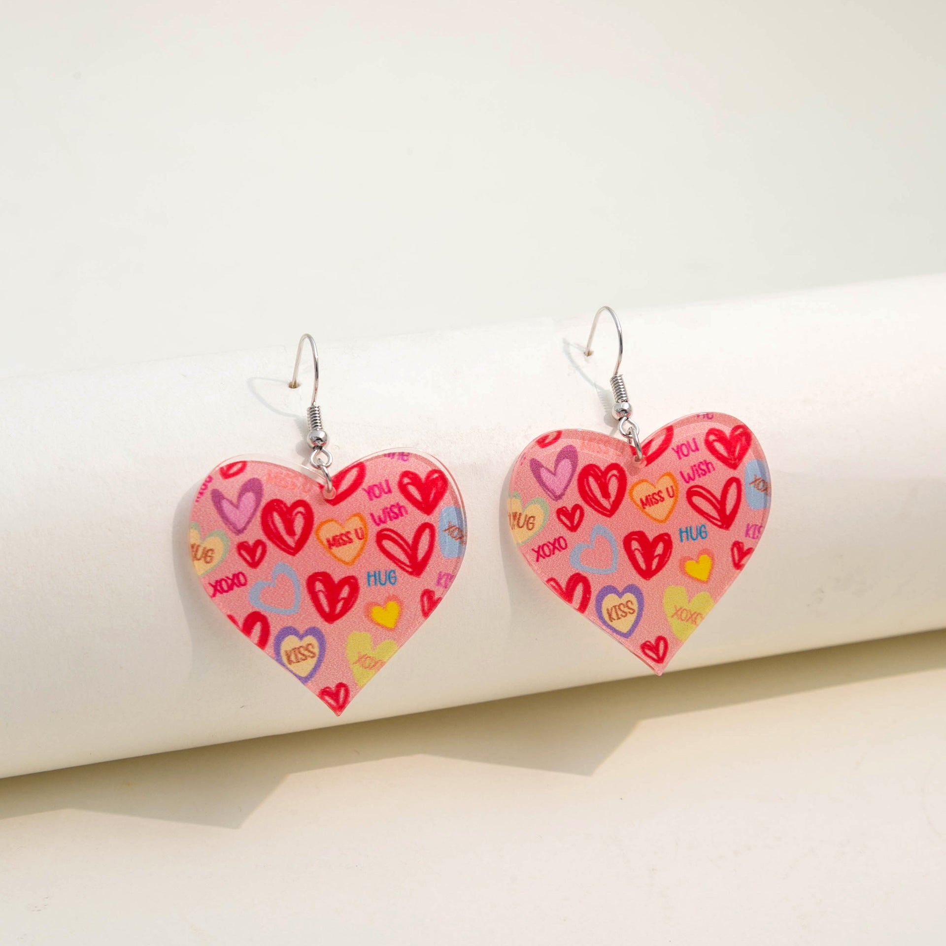 Wholesale  romantic Valentine's Day acrylic creative earrings