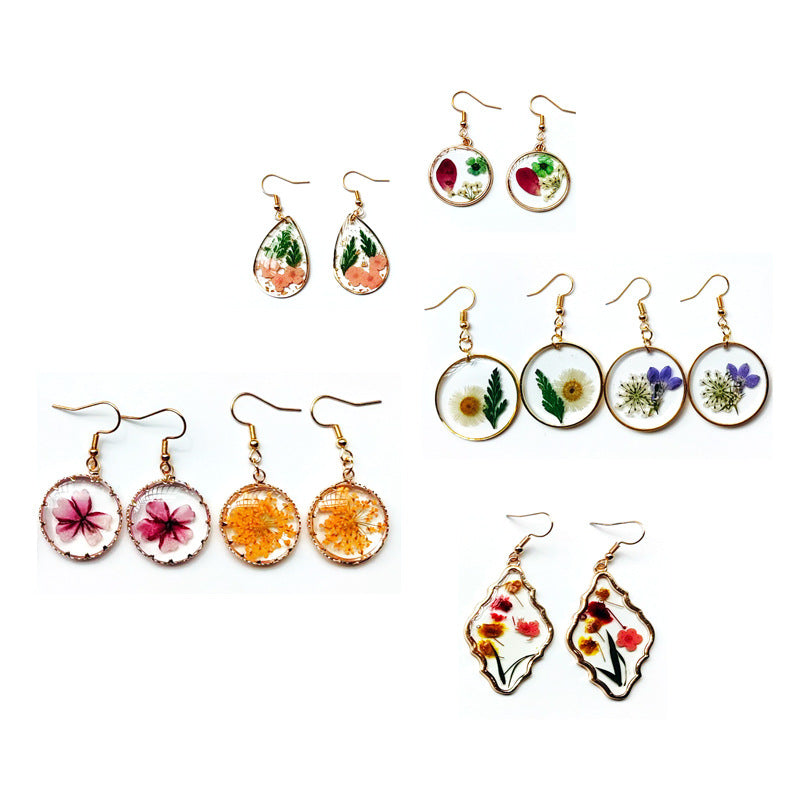 Wholesale Vintage Plant Dried Flower Earrings ACC-ES-Mindin002