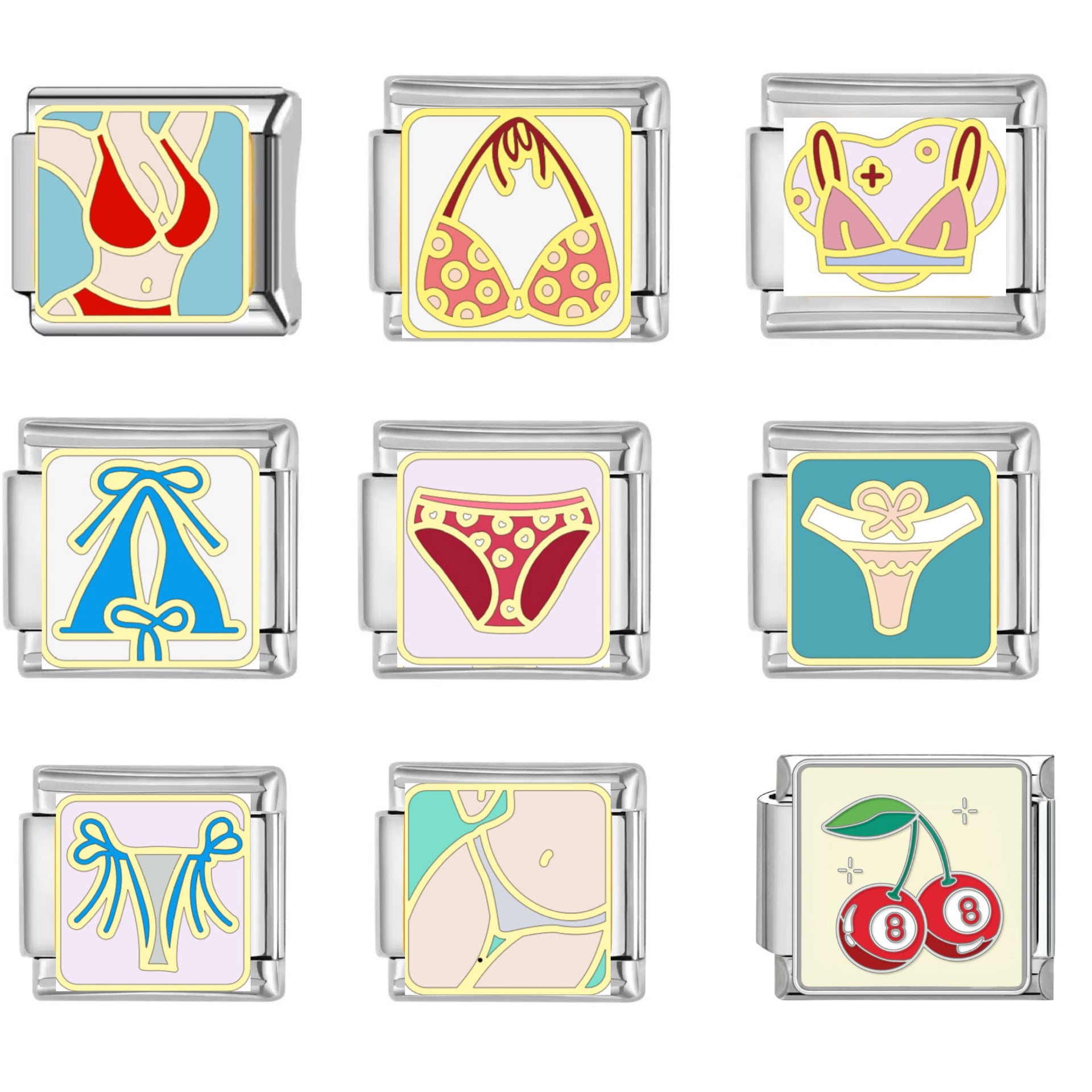 Bracelet de charme italien en gros 9 mm DIY SÉPLICATION SUMBRE BRACILLE DE COMPOSABLE D'ACIER SUMBRE