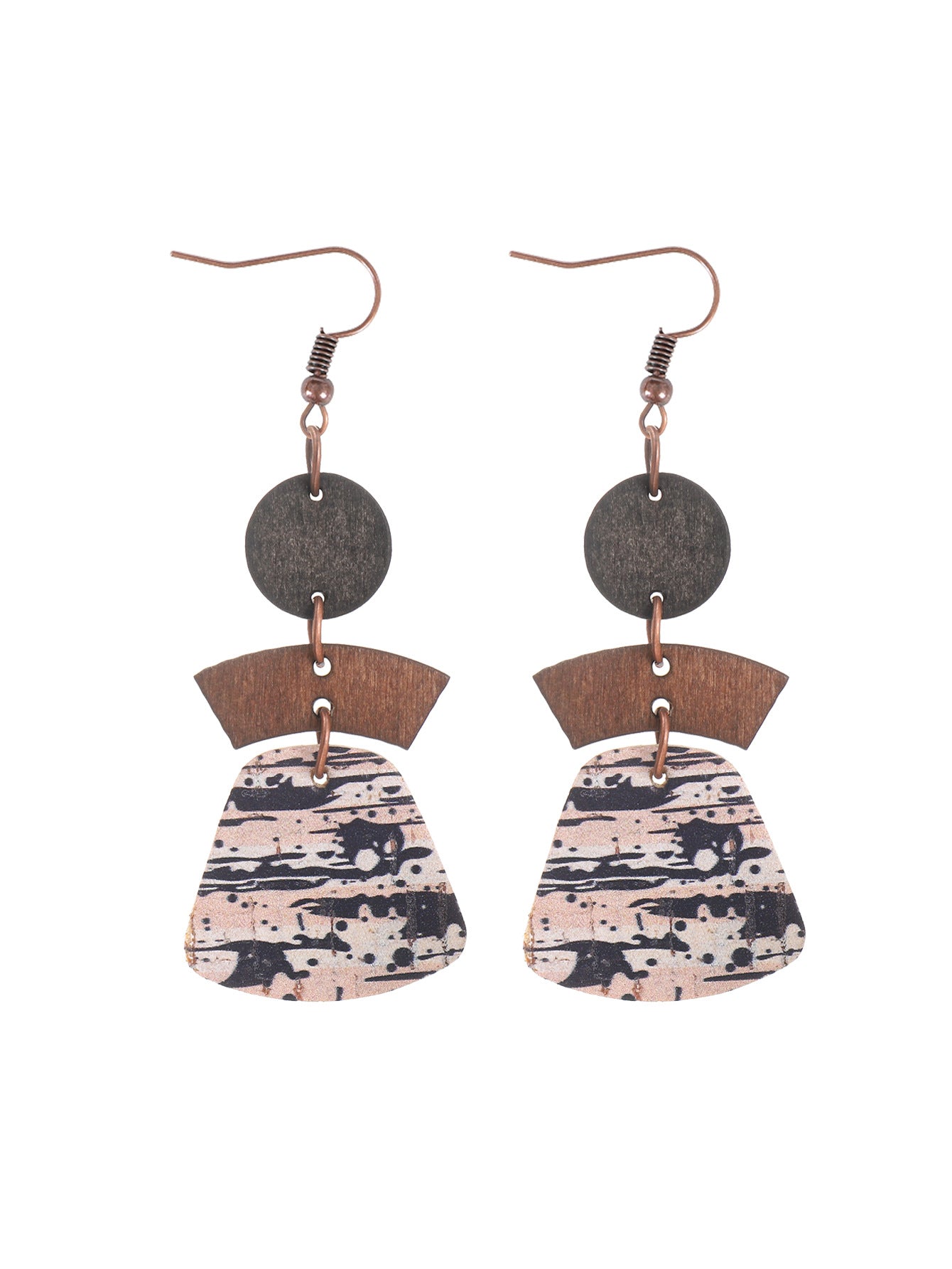 Wholesale  Bohemian Style Multi-Layered Splicing Earrings