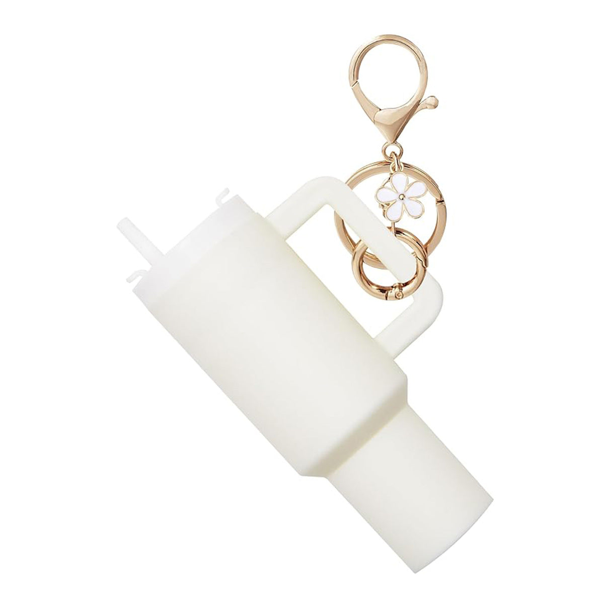 Wholesale Flowers Pink cup keychain