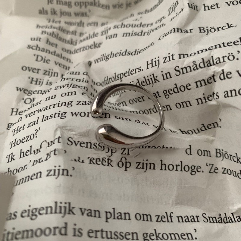 Wholesale Wave Letters 925 Sterling Silver Open Index Finger Ring ACC-RS-YaoFeng004