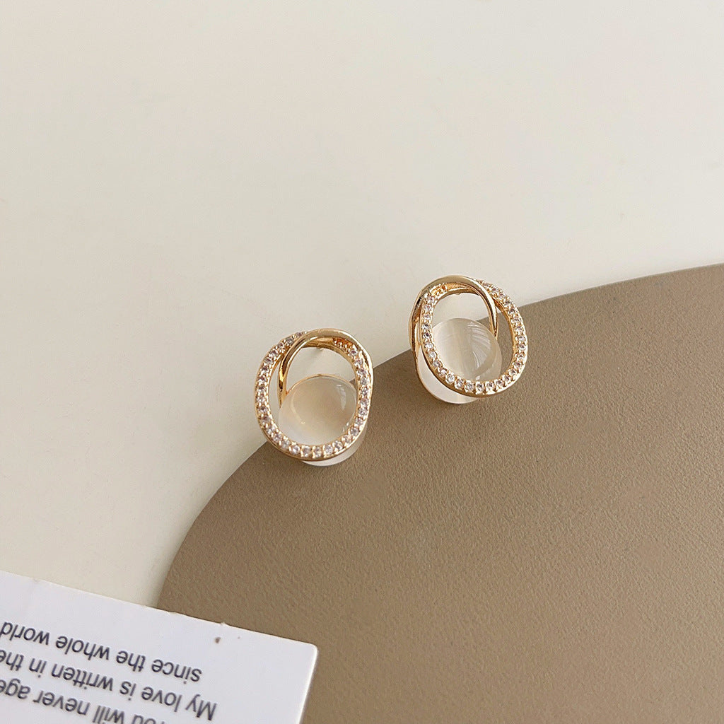 Wholesale Glass Cat' s Eye Earrings