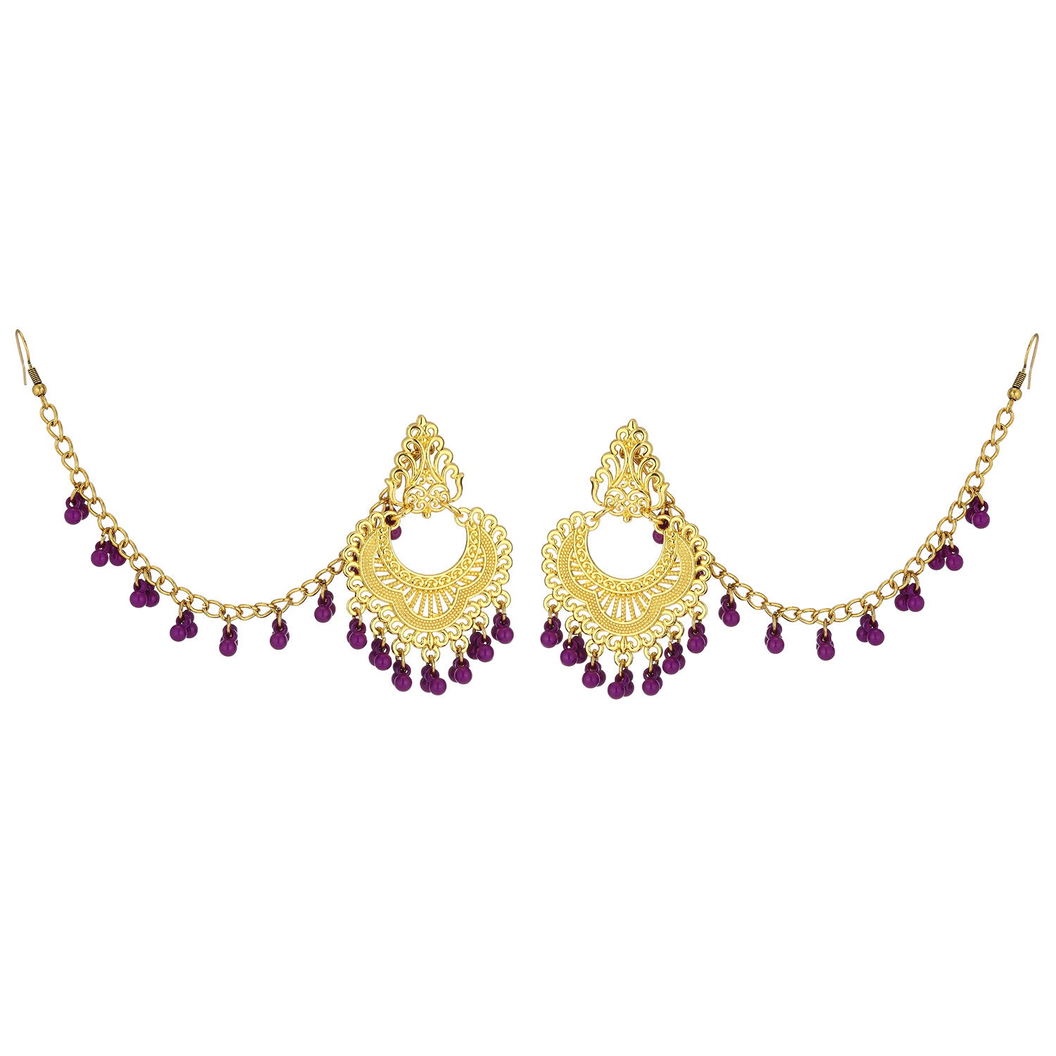Wholesale Vintage Bohemian Tassel Earrings Gold Alloy Geometric Jewelry Accessory for Party Wear