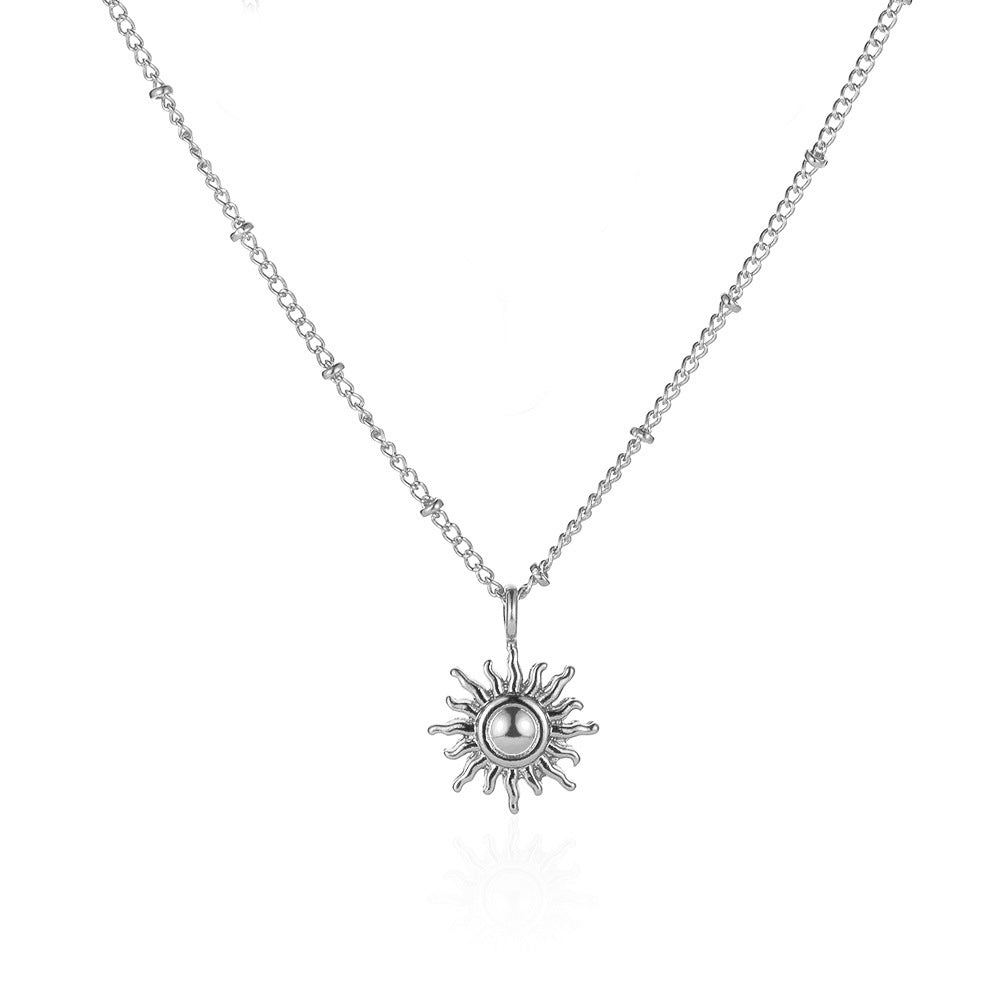 Wholesale Opal Sun Moon Necklace ACC-NE-QW006