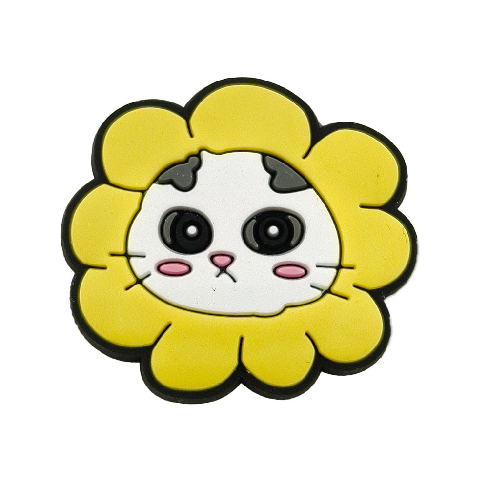 Wholesale Cute cartoon cat pattern hole shoes charms