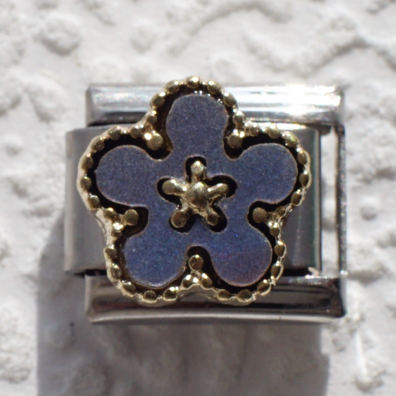 Wholesale Italian Style Four Leaf Clover Modular Bracelet Black Gold Stainless Steel Jewelry Accessory Gift