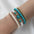 Wholesale Bohemian Holiday  Soft Pottery Beaded Turquoise  Bracelet