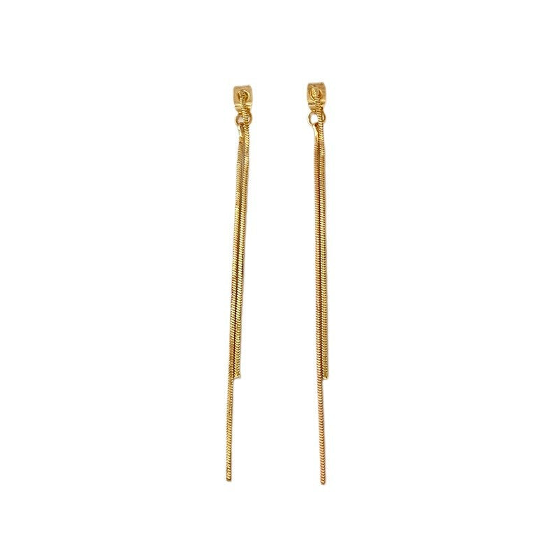 Wholesale Long Tassel Earrings All-match Geometric Ear Jewelry