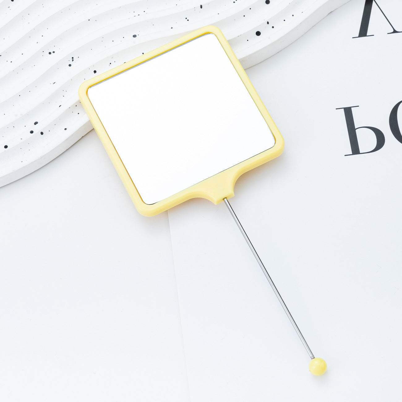 Wholesale  Beadable Mini Mirror DIY Beaded Handheld Mirror