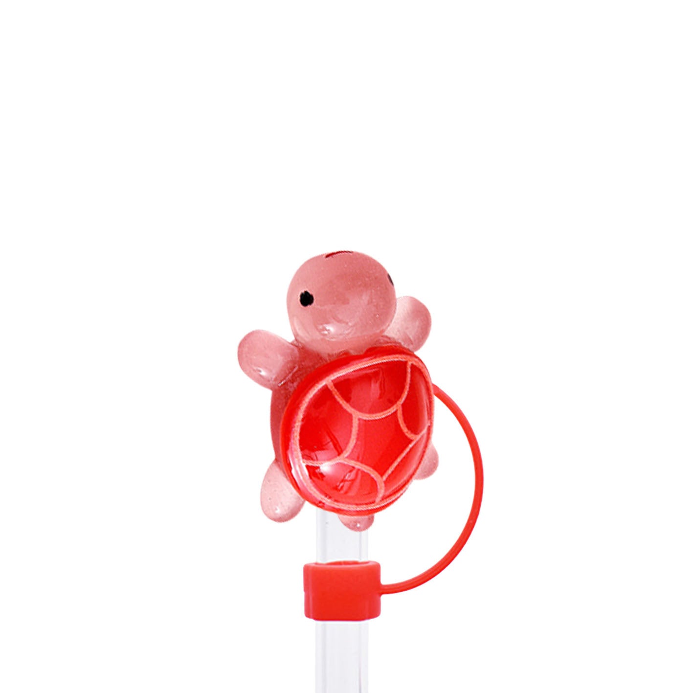 Wholesale 10pcs Luminous Turtle Series 10mm Straw Cover Straw Tube Cap