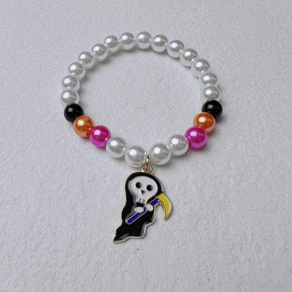 Wholesale Halloween Pumpkin Acrylic Bracelet ACC-BT-Nanh012