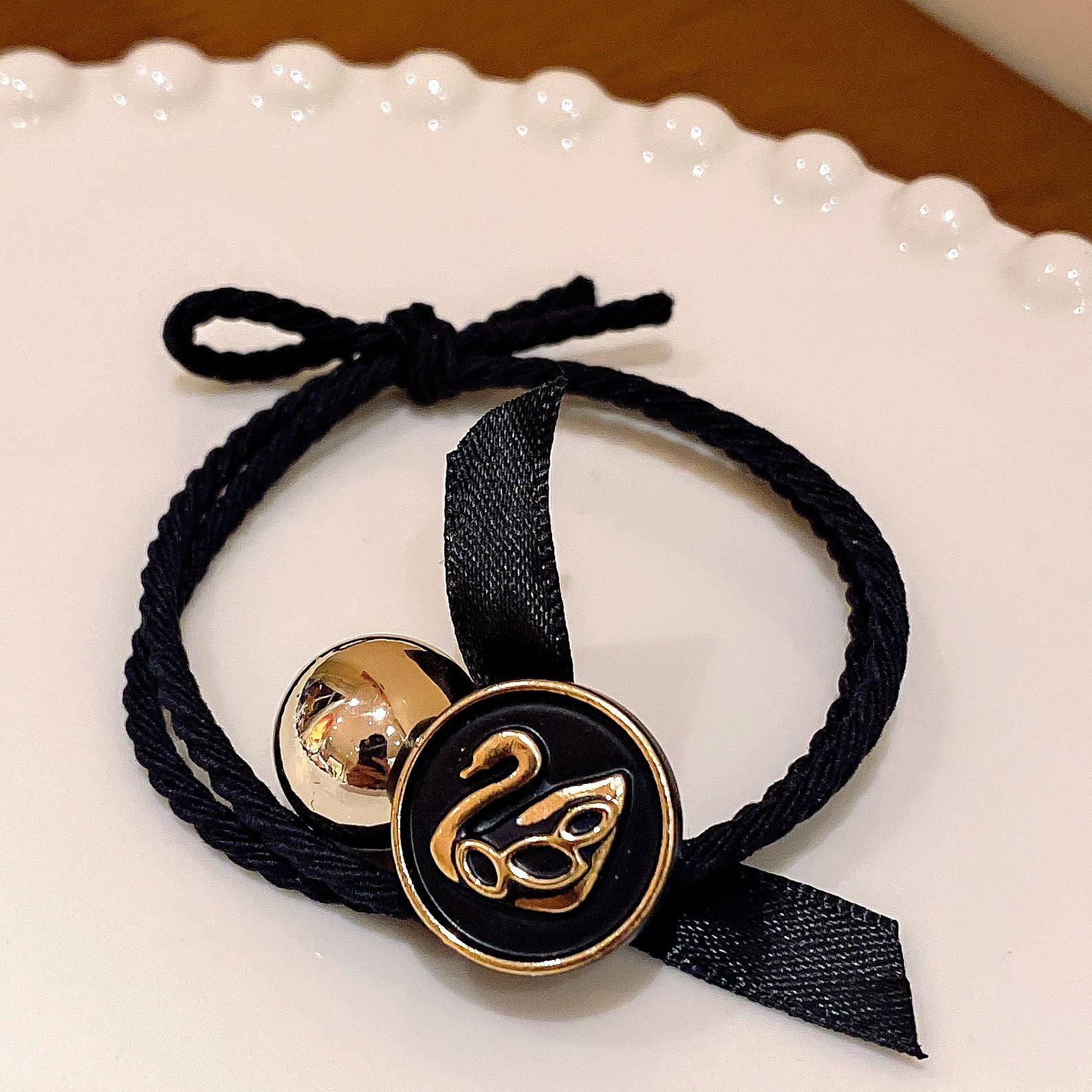 Wholesale Elegant Camellia Hair Scrunchies ACCVIP-HS-Huidi007