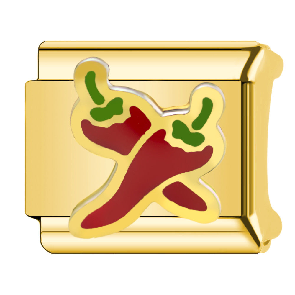 Wholesale  Italian Charm Bracelet 9mm DIY featuring frog Creative Stainless Steel Composable Bracelet