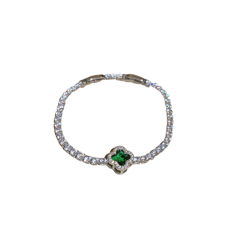 Wholesale Light Luxury Electroplated Zircon Geometric Bracelets ACC-BT-BY001