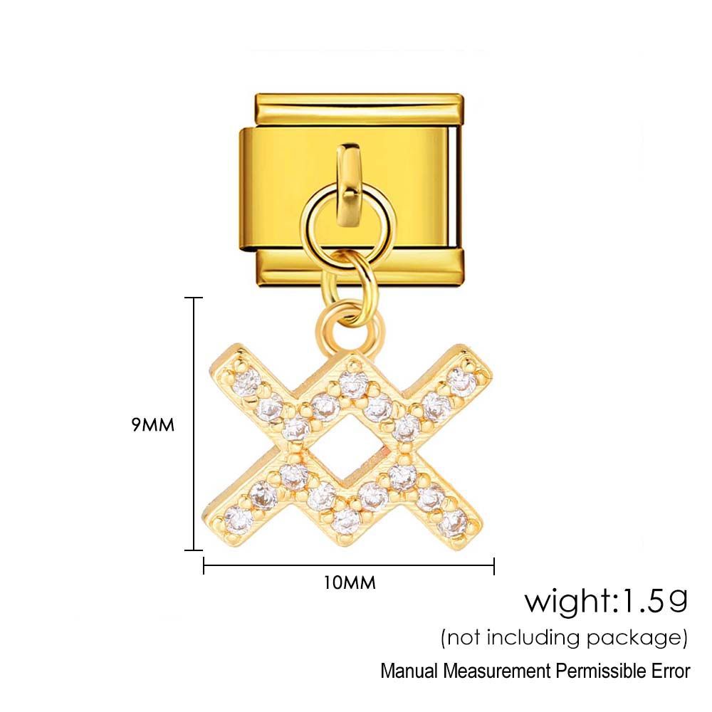 Wholesale 12 Zodiac Signs Rhinestone Pendant Bracelet Stainless Steel Fashion Jewelry Accessory Gift For Boutique Resale