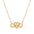 Wholesale  Retro Infinite Symbol Diamond Love Pendant Stainless Steel Necklace