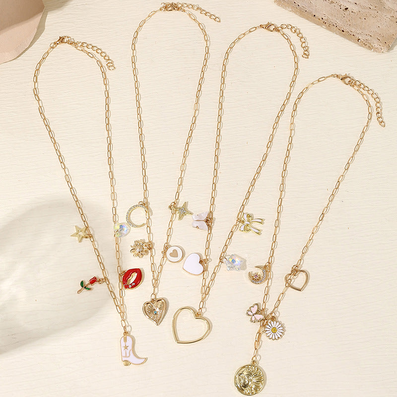 Wholesale  Love Pendant Summer Women's Necklace