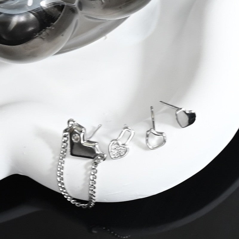 Wholesale 925 Silver Needle Exaggerated Irregular Metal Earrings Statemente Earrings ACC-ES-Hanxi007