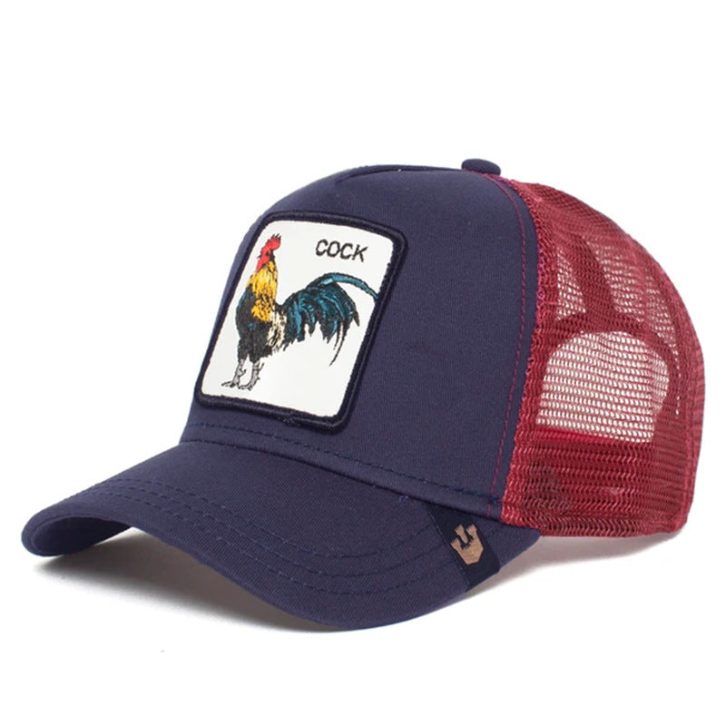 Wholesale Cartoon Animal Sun Protection Mesh Embroidery Hat Baseball Cap ACC-HT-JingKun006