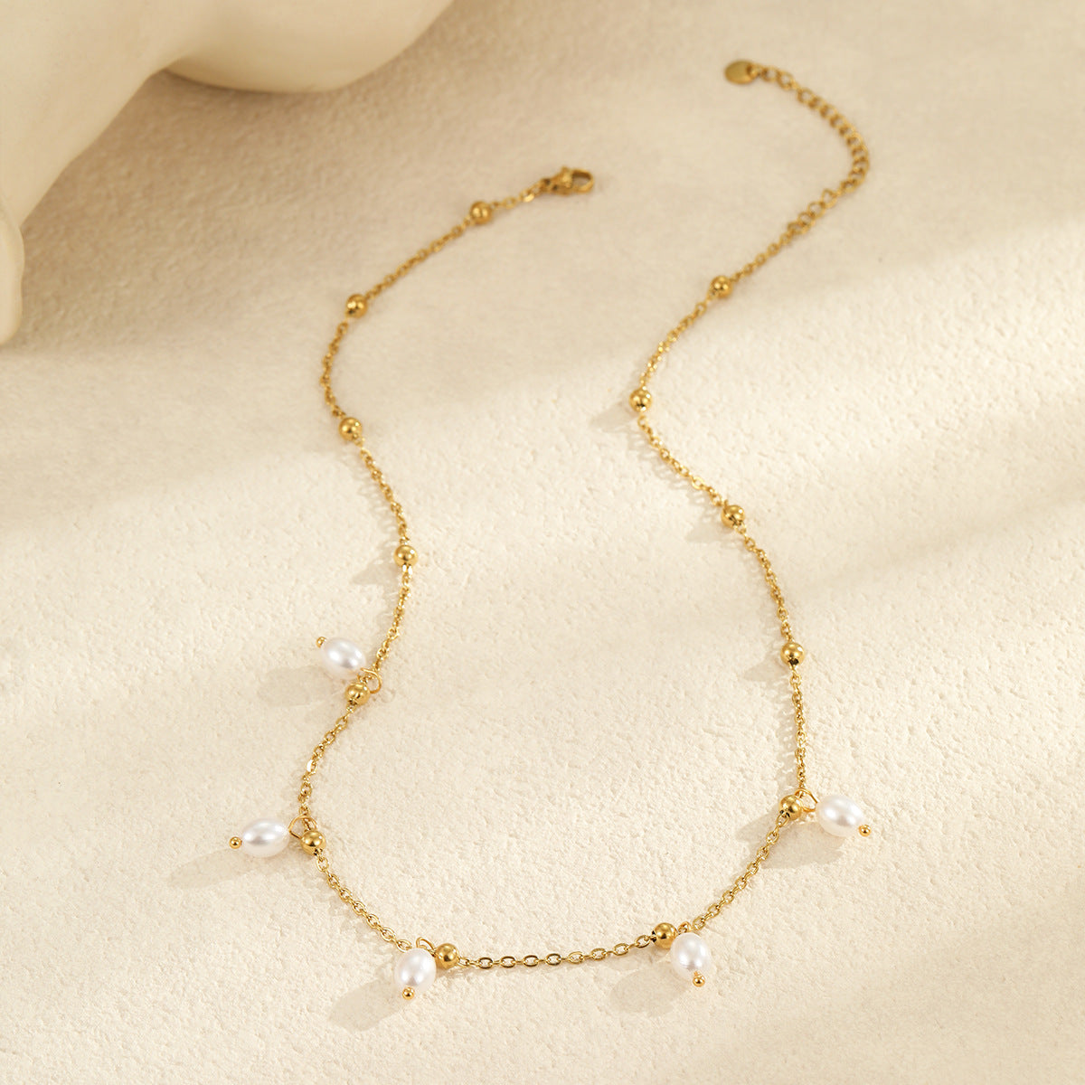 Wholesale Stainless Steel Necklace Pearl Pendant Necklaces