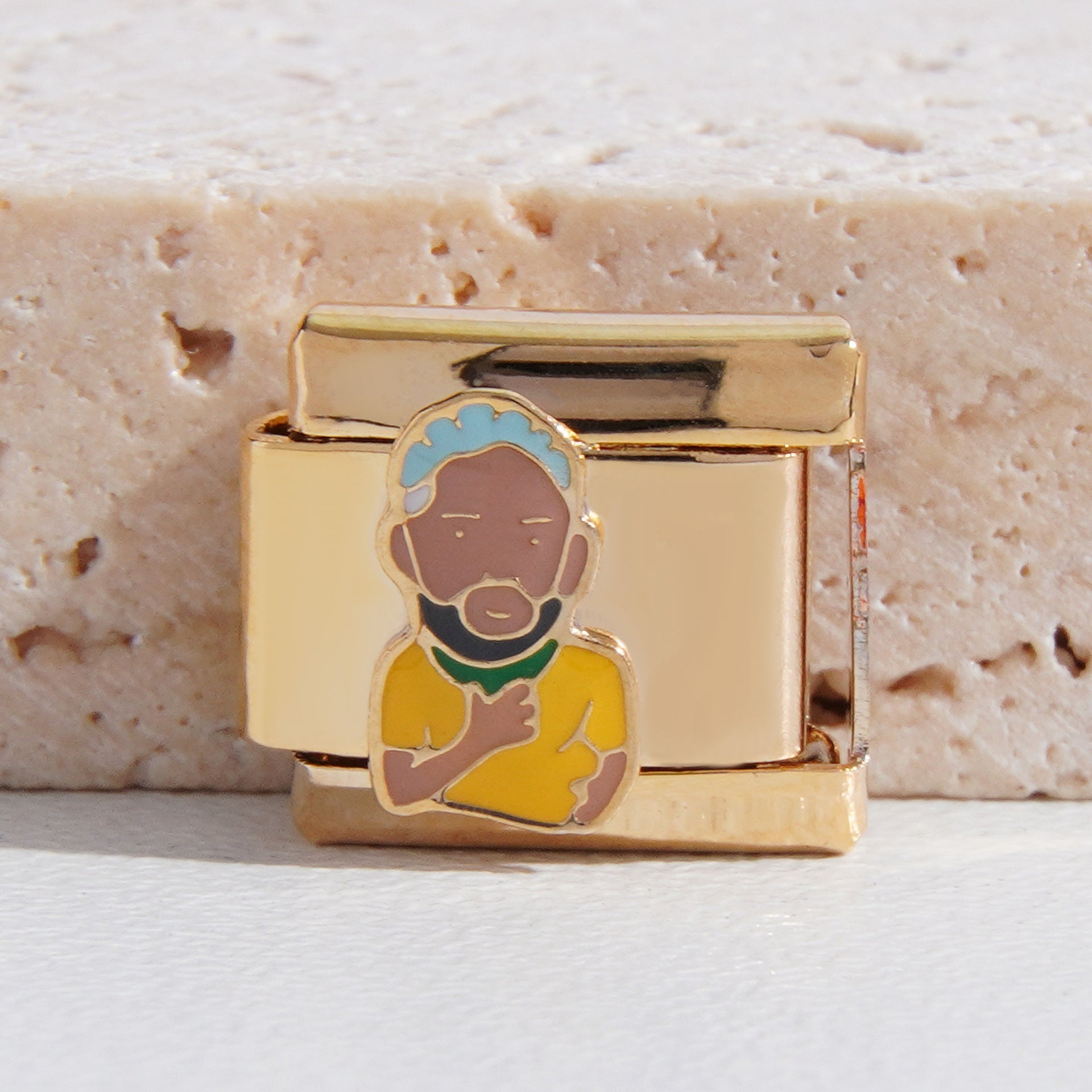 Wholesale Italian Charm Bracelet 9mm DIY Splicing Planet and Star Logo Series Stainless Steel Composable Bracelet