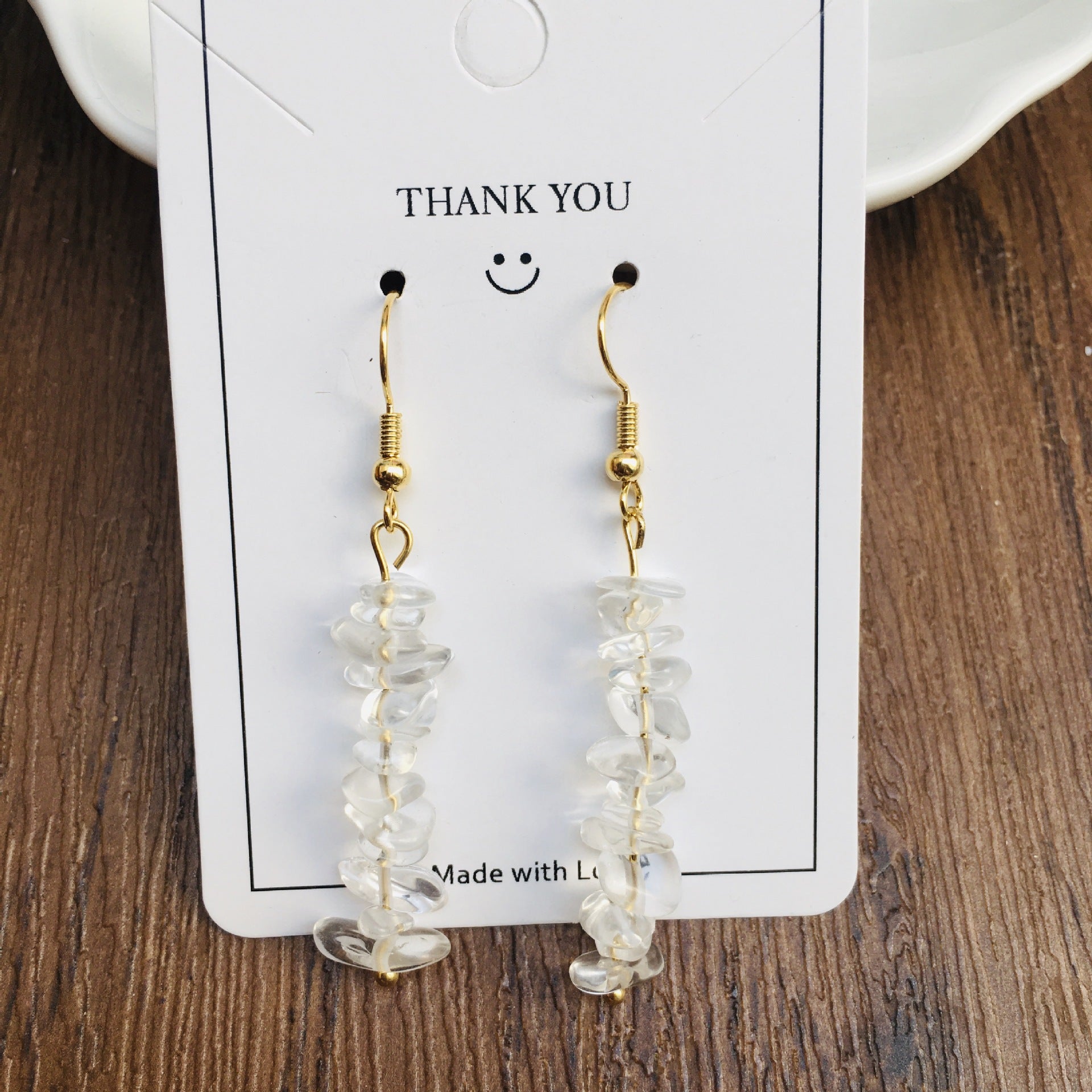 Wholesale Handmade Natural Stone Crystal Beaded Earrings ACC-ES-RongGuan004