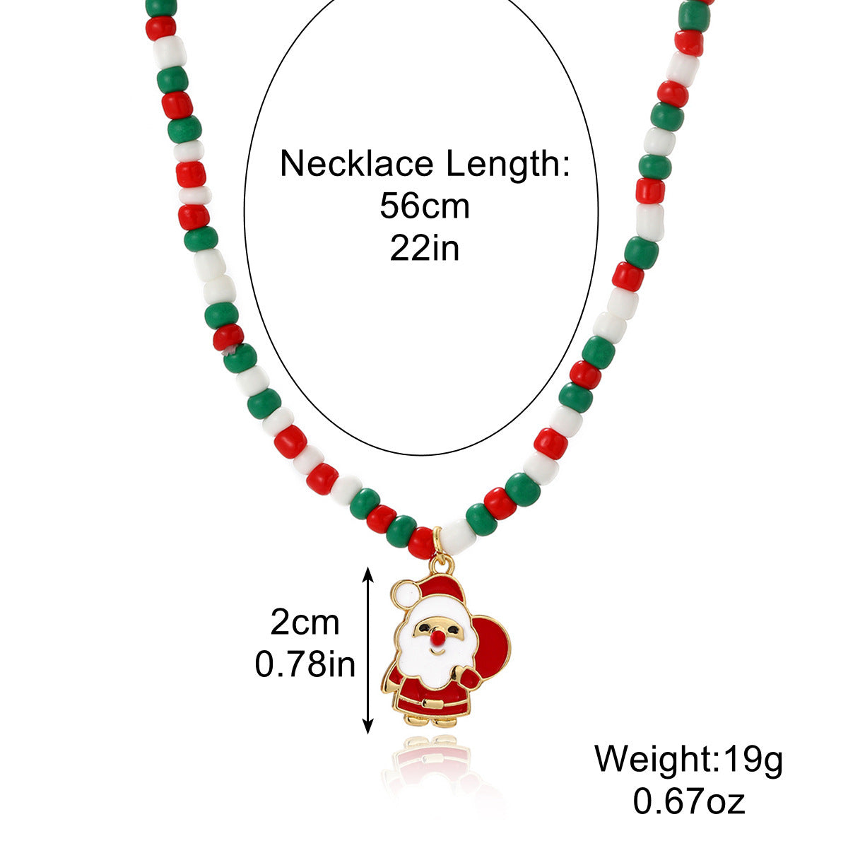 Wholesale Christmas Soft clay Necklace  Multi-Layer Choker Necklace