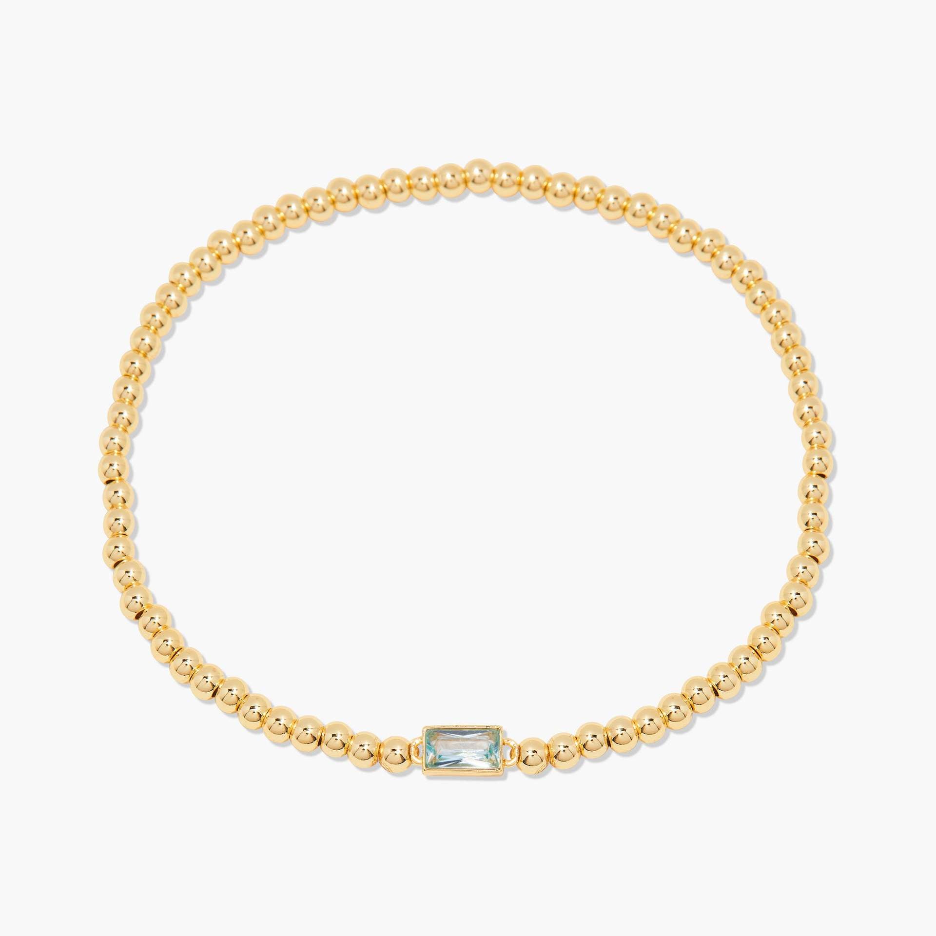 Wholesale Stainless Steel Simple Light Luxury  Birthstone Bracelet