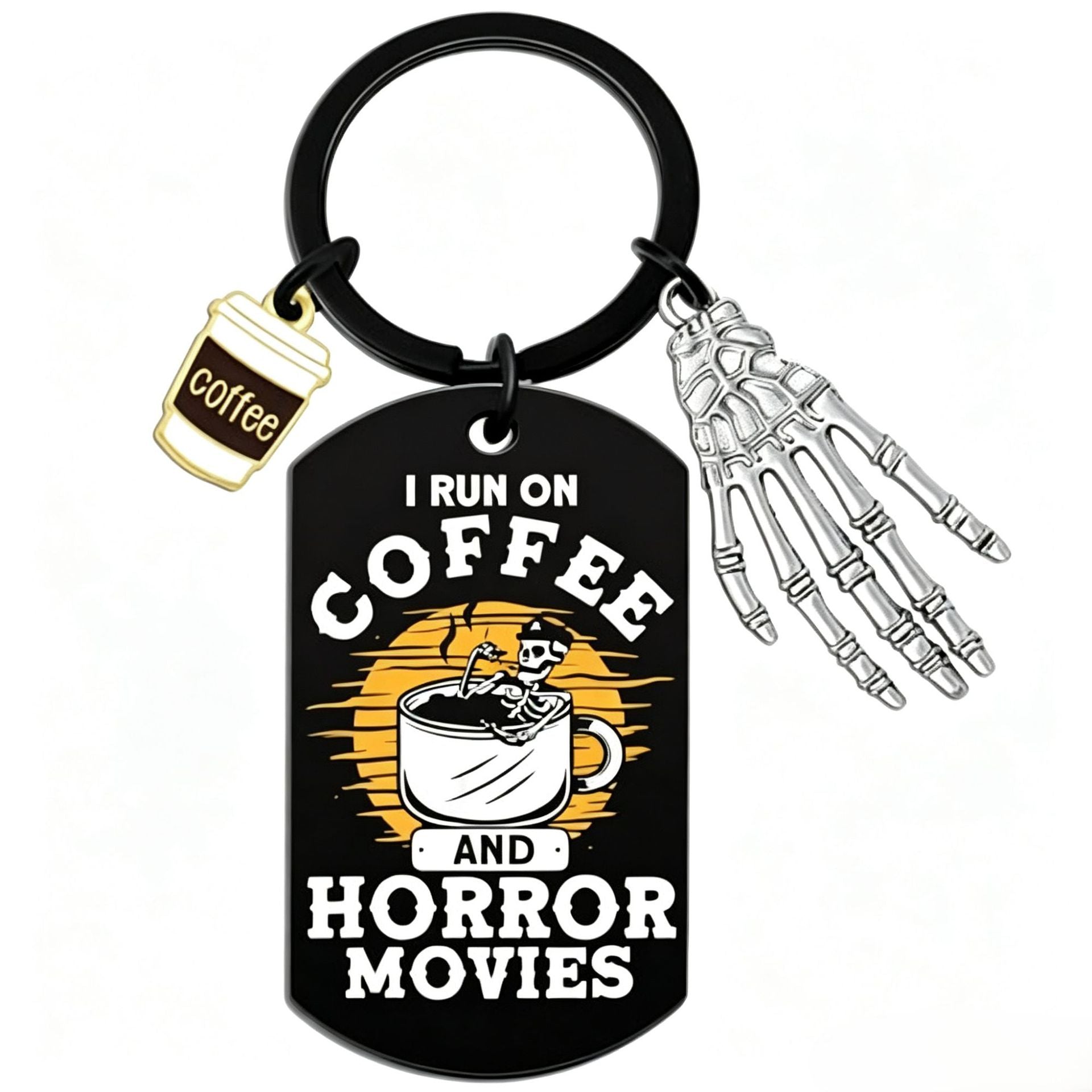 Wholesale  Ghost Pattern Stainless Steel Keychain Decorative Accessory for Party Gifts