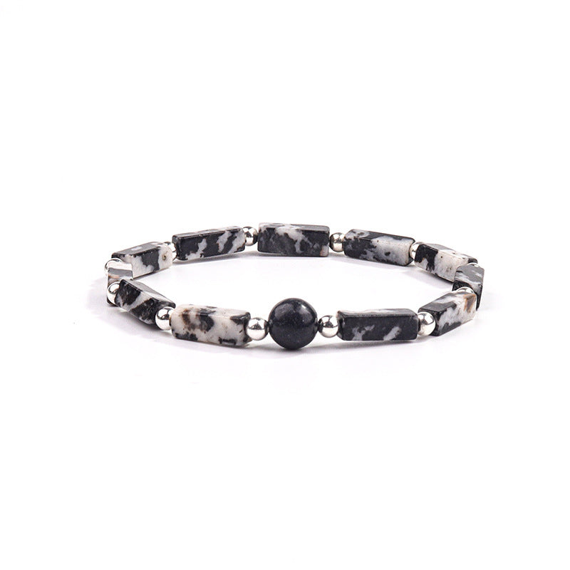 Wholesale Tiger Eye Natural Amethyst Square Bead Bracelet