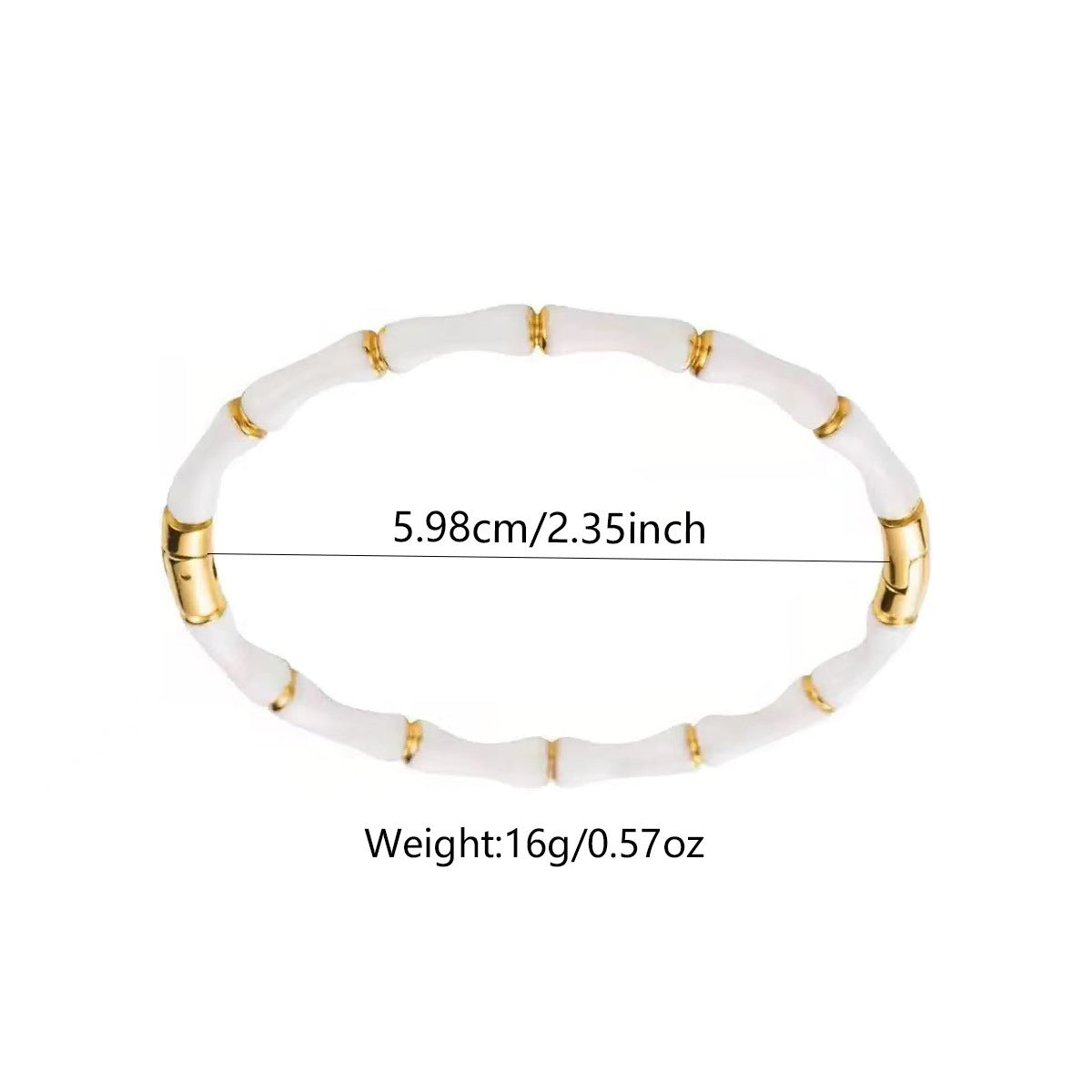 Wholesale Drip Oil Bamboo Joint Stainless Steel Bracelet Trendy Jewelry Accessory for Gift