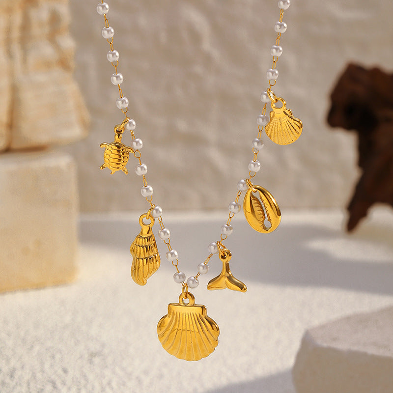 Wholesale Stainless Steel Marine Series High-End Necklace