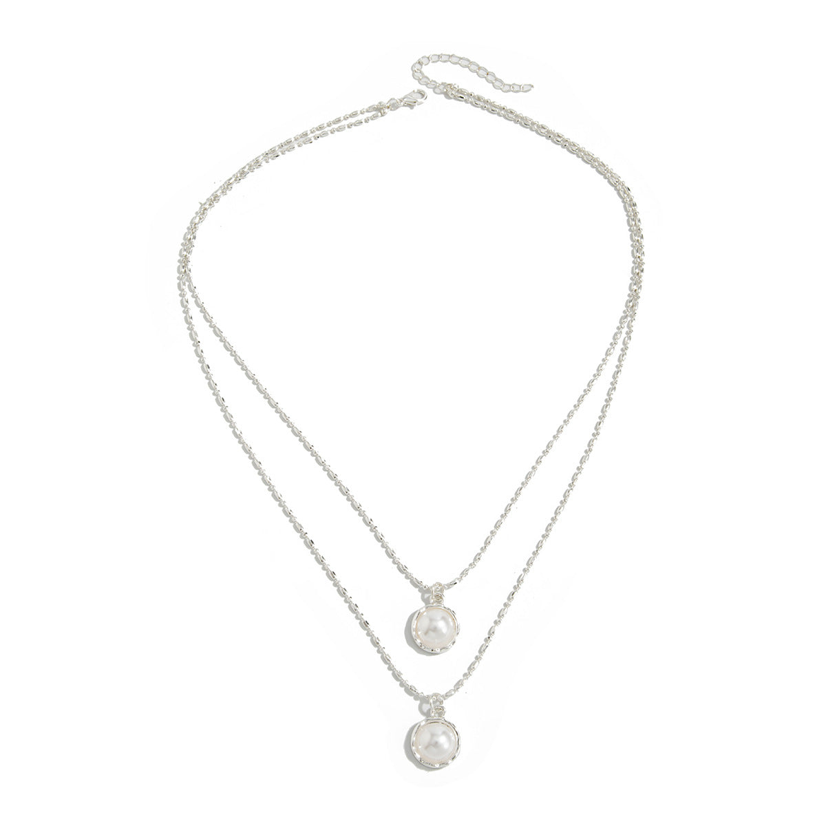 Wholesale Liquid Metal Pleated Pendant Necklace