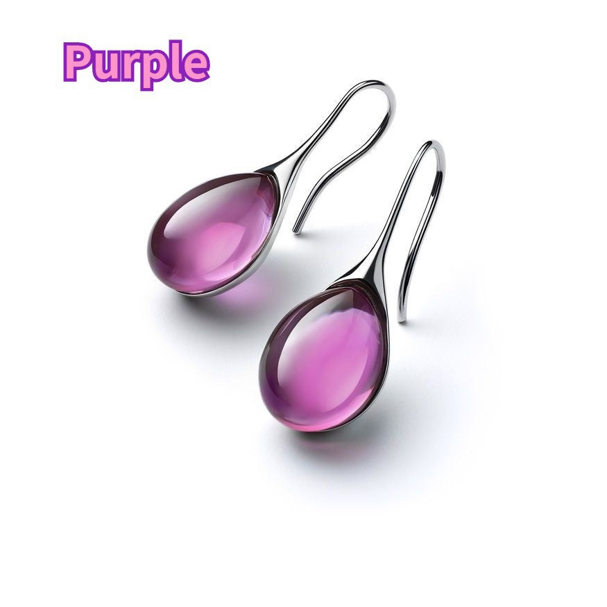 Wholesale Teardrop Shape Simple Alloy Earrings ACC-ES-YingQi001