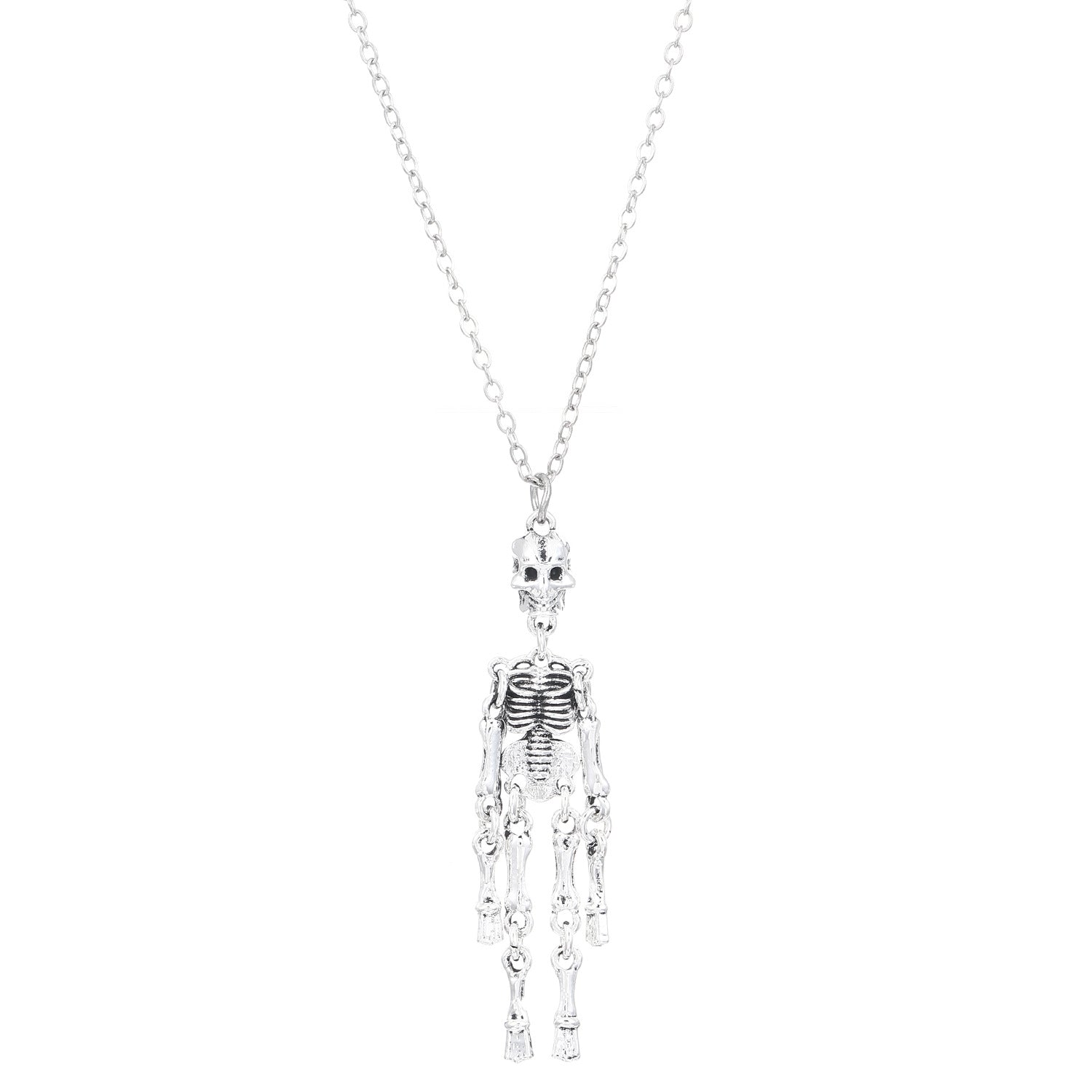 Wholesale Punk Style Skull Pendant Necklace Trendy Jewelry Accessory for Gift Boutique Resale