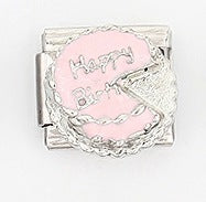 Wholesale Italian Style Modular Hamburger Charm Bracelet Stainless Steel Electroplated Unisex Gift