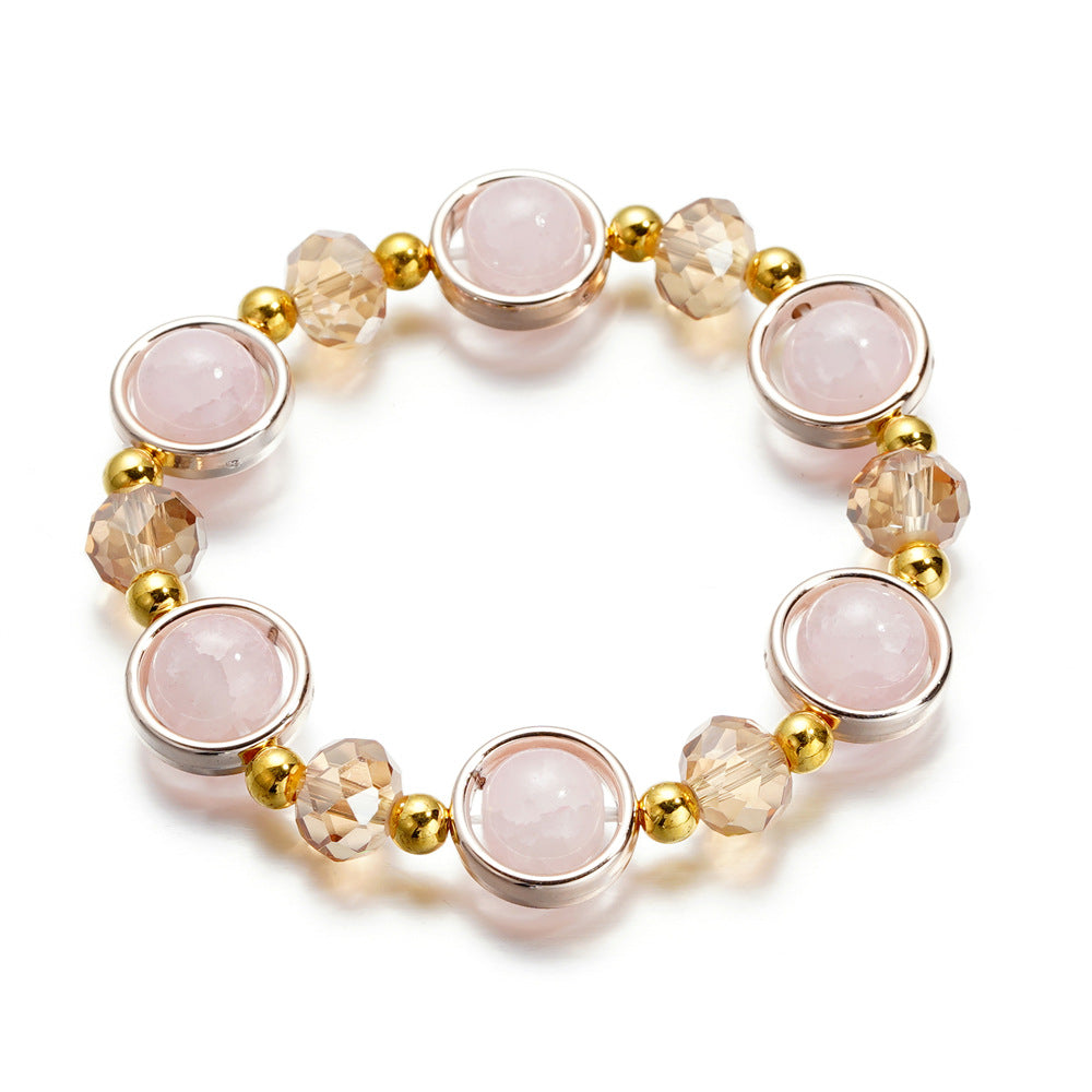 Wholesale Children S Blue And White Gradient Glass Bracelet Fashion Accessory For Everyday Wear