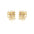 Wholesale Light Luxury Copper Plated Real Gold Silver Needle Earrings