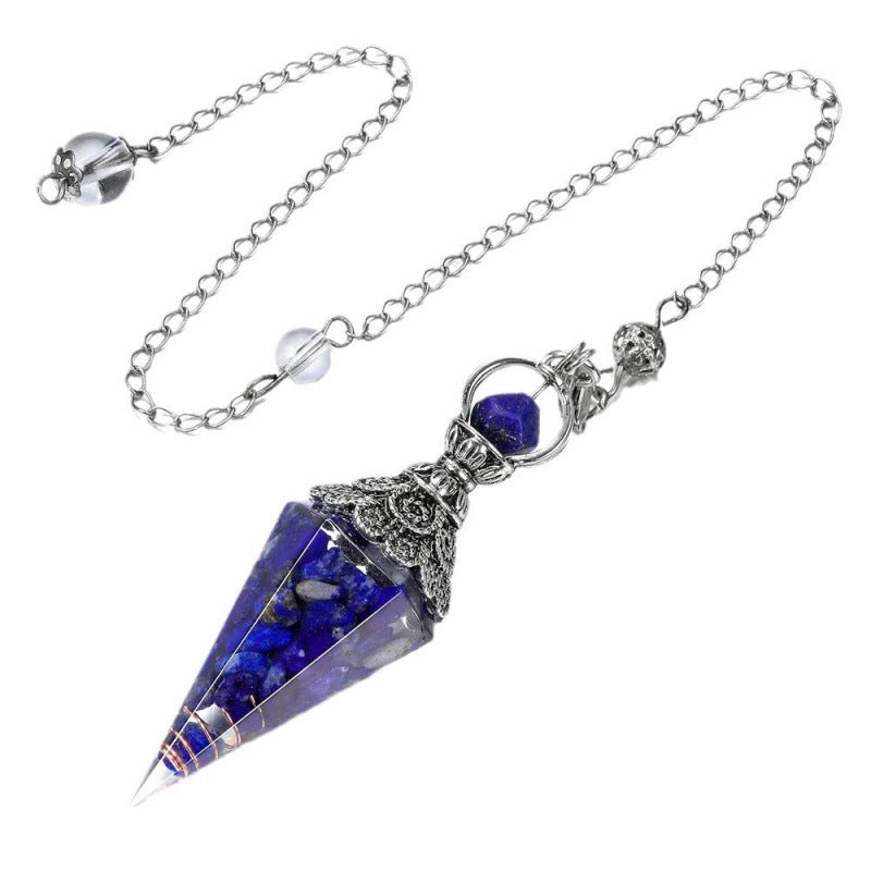 Wholesale Amethyst Crystal Hexagon Pendant Ancient Silver for DIY Jewelry Making Decorative Gift