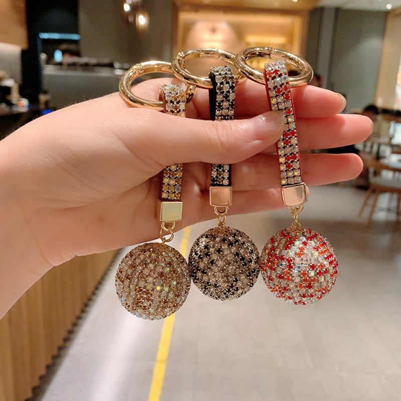 Wholesale Rhinestone Ball Alloy Keychain Lanyard Keychain ACC-KC-ShuoT020