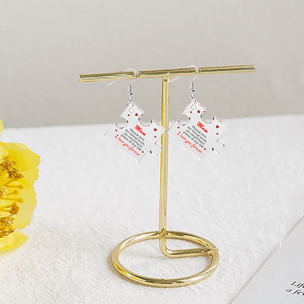 Wholesale Mother's Day Earrings Transparent Acrylic Earrings ACC-ES-YuChan001