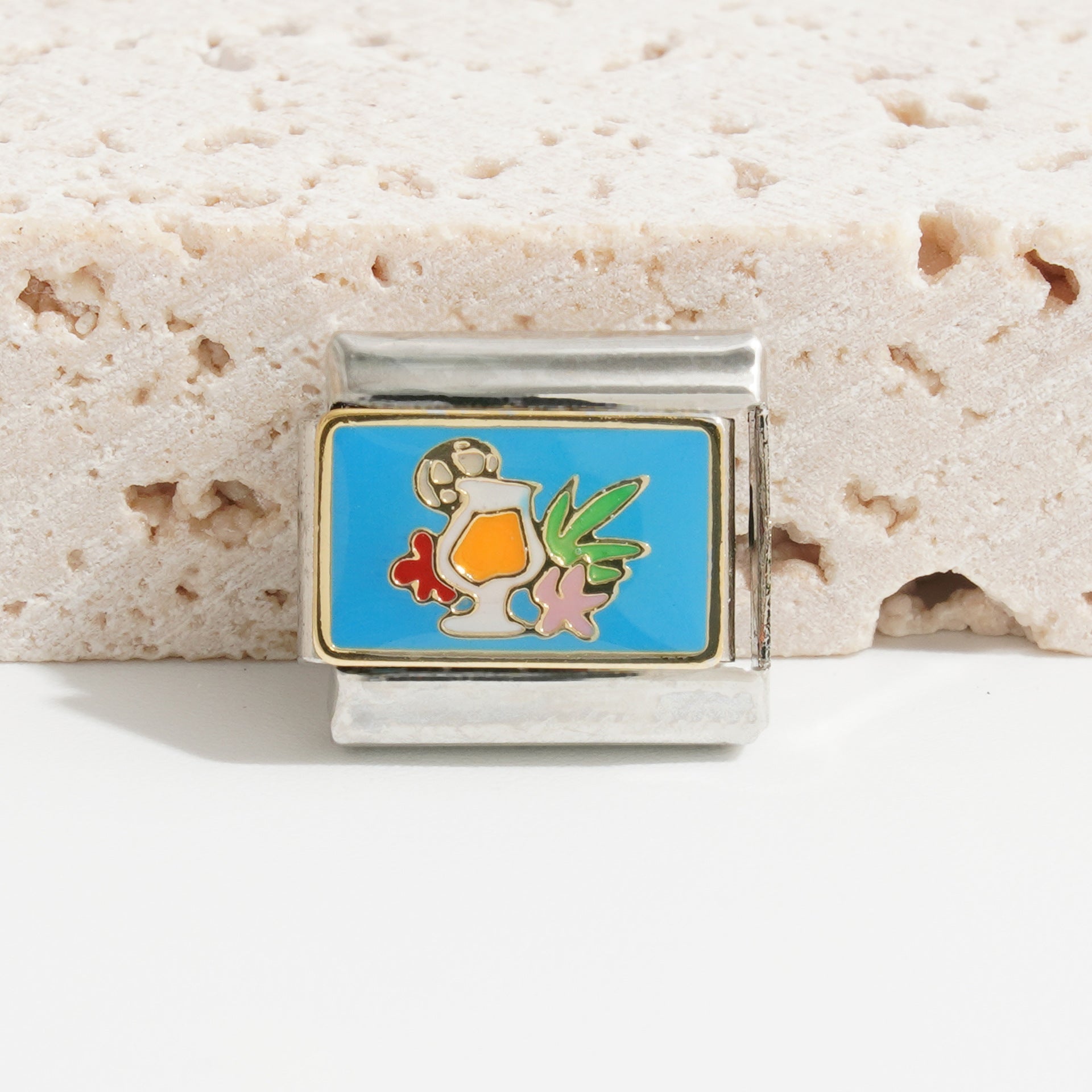 Wholesale Italian Charm Bracelet 9mm DIY Splicing Cute Creative Stainless Steel Composable Bracelet